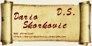 Dario Skorković vizit kartica
